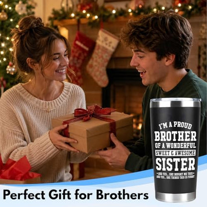 Brothers Gifts from Sister, I'm A Proud Brother Of A Wonderful Sister