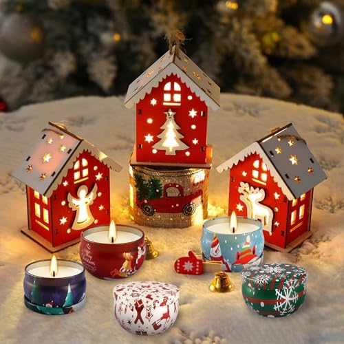 24 Pack Christmas Scented Candles - Natural Soy Wax Advent Candles