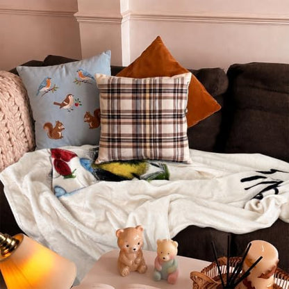 Book Lovers Gifts Blanket for Women Men,Busy Bee Teacher Gifts Book