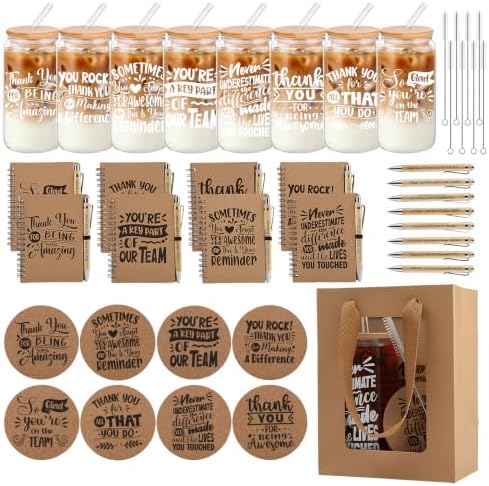 56 Pcs/8 Sets Employee Appreciation Gifts Bulk, Teacher Appreciation