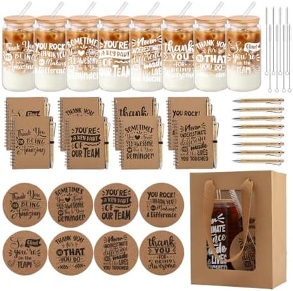 56 Pcs/8 Sets Employee Appreciation Gifts Bulk, Teacher Appreciation