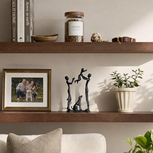 Sziqiqi Anniversary Wedding Gifts for Couple: Iron Family & Dog