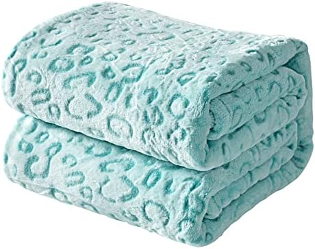 FY FIBER HOUSE Microfiber Blanket Cheetah Print Blanket Soft Fleece