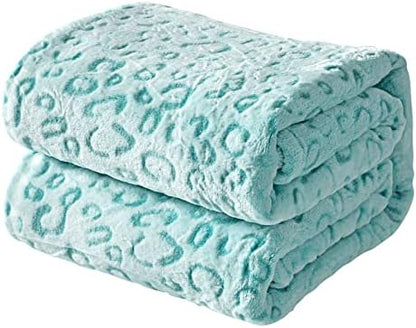 FY FIBER HOUSE Microfiber Blanket Cheetah Print Blanket Soft Fleece