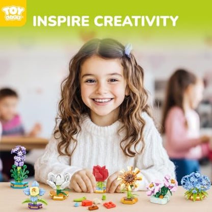 TOY Life 36 Pack Party Favors for Kids, Tiny Plants Mini Flowers