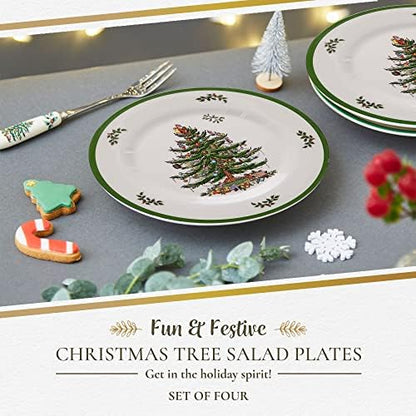 Spode – Christmas Tree – Melamine Salad Plates - Set of 4