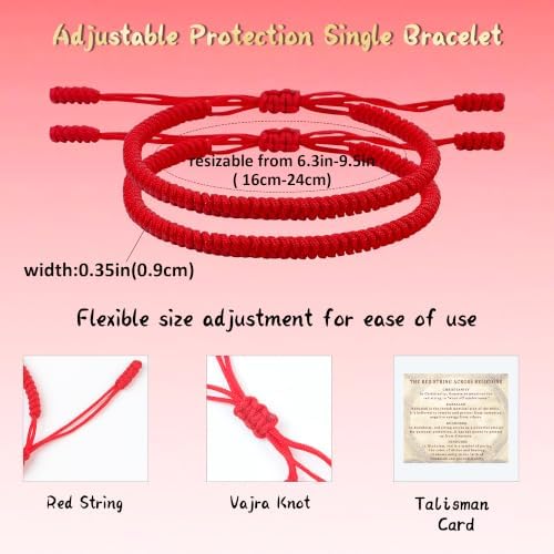 DAYANEY Red Bracelet for Women Men Red String Bracelet Baby Protection