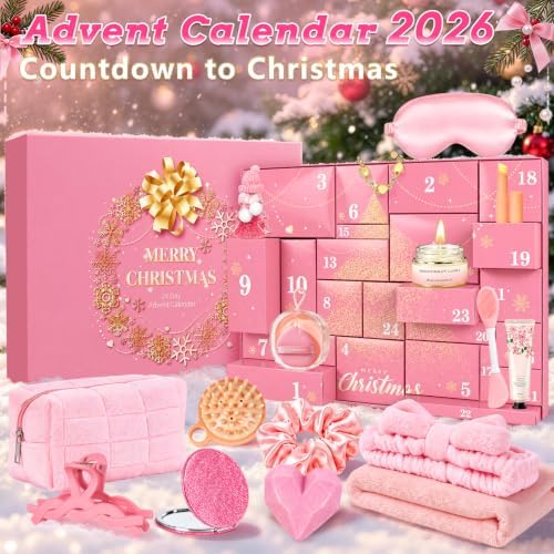 Meaicezli Beauty Advent Calendar 2026, 24 Day Self Care Gift for Teen