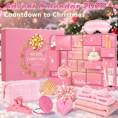 Meaicezli Beauty Advent Calendar 2026, 24 Day Self Care Gift for Teen