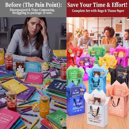 Spiareal 80 Pcs/10 Sets Christmas Employee Appreciation Gifts Bulk