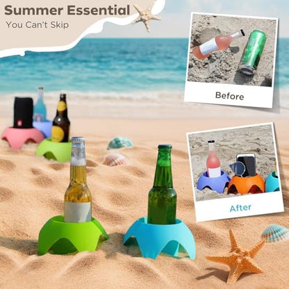 Uarzt Beach Vacation Essentials Accessories - Sand Coasters Drink Cup