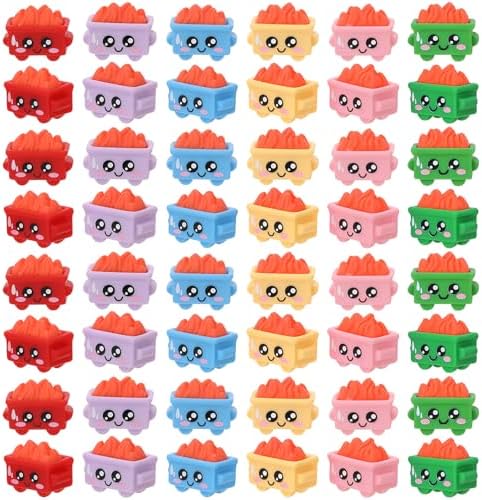 24Pcs Mini Dumpster Fire Figurines, Resin Dumpster Trash Shape
