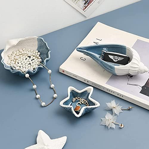 Starfish Ceramic Jewelry Dish Tray, Ring Holder and Trinket Tray for