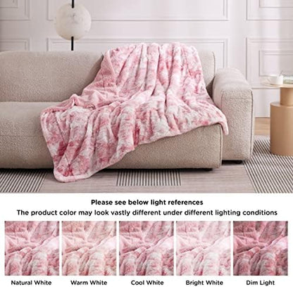 Bedsure GentleSoft Sherpa Fluffy Throw Blanket - Fleece Warm and Cozy