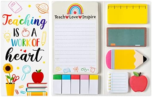 Xqumoi Teaching is A Work of Heart Sticky Notes Set Back to School