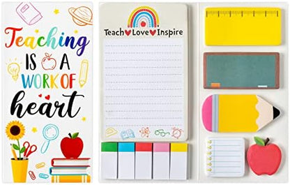 Xqumoi Teaching is A Work of Heart Sticky Notes Set Back to School