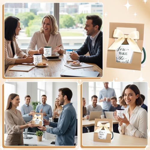 LemonRoad 6 Set Employee Appreciation Gifts 12 oz Thank You Mug and
