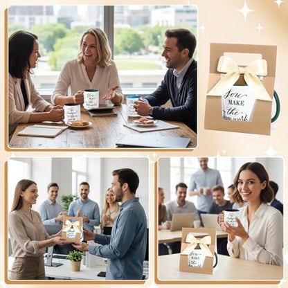 LemonRoad 6 Set Employee Appreciation Gifts 12 oz Thank You Mug and