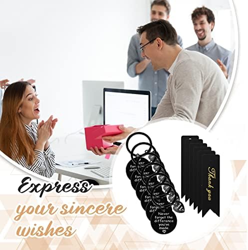 Yinkin 36 Pcs Employee Appreciation Gift Bulk Thank You Keychain