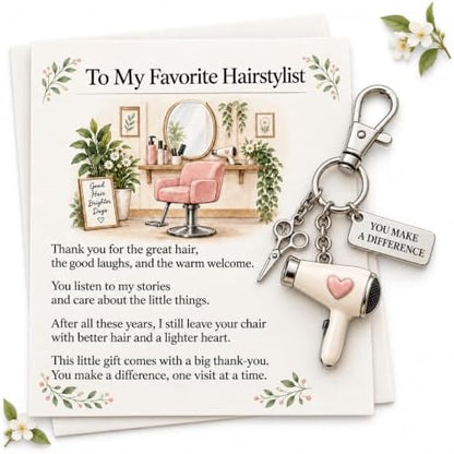 The You Make a Difference Appreciation Gift Set – Keychain & Greeting