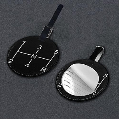 Luggage Tags Car Lover Racing, Pu Leather Travel Id Label Name Tag for