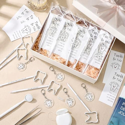 Gersoniel 10 Sets Dental Hygienist Appreciation Gifts Set Tooth Pens