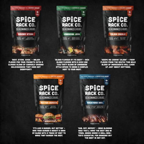 Spice Rack Co. BBQ Seasonings And Rubs, BBQ Spices and Seasonings Sets