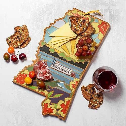 Totally Bamboo Mississippi State Shaped Cutting Board, Summer Stokes
