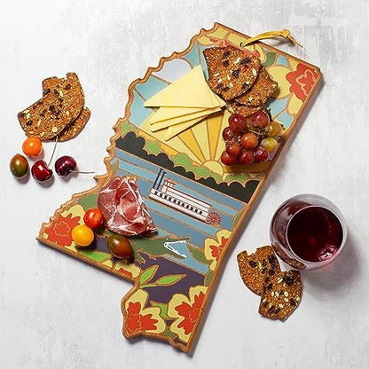 Totally Bamboo Mississippi State Shaped Cutting Board, Summer Stokes