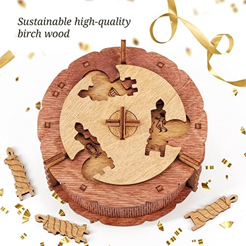 iDventure Birthday Cake, Money Puzzle Box for Adults, Box for Cash