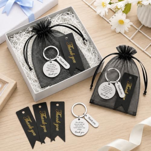 12 Pcs Team Appreciation Gifts Bulk for Coworker Staff Keychains