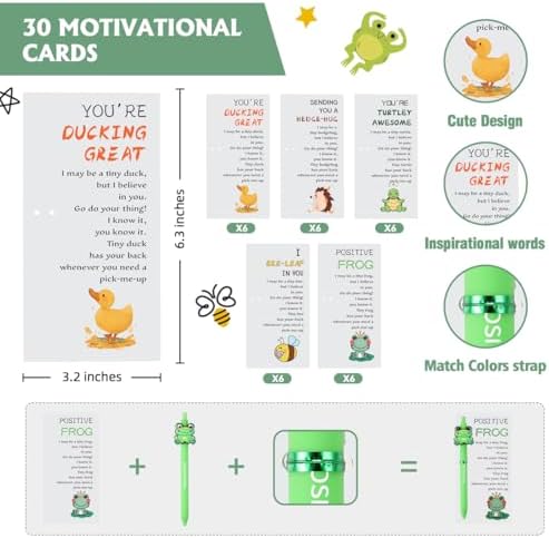 BHHQHH 30 Sets Employee Appreciation Gifts Bulk Funny Animal Thank You