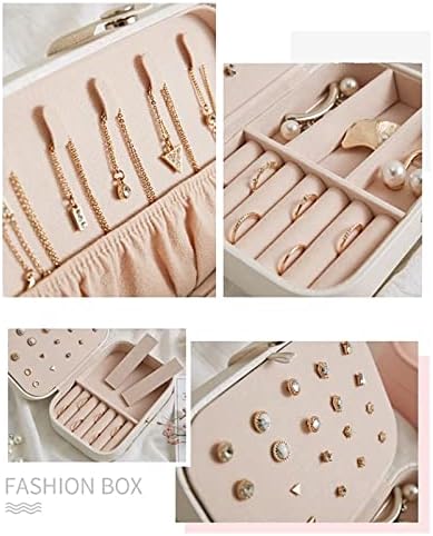 ASLIDECOR Travel Jewelry Case Leather,Small Jewelry Box Gift for
