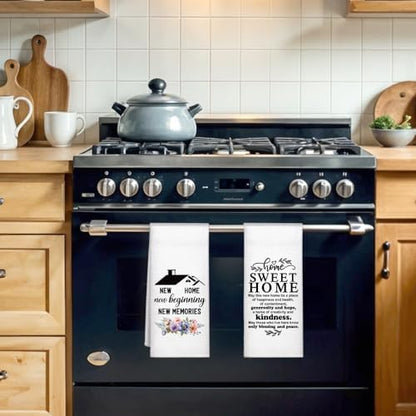 2PCS New Home New Beginning New Memories Kitchen Towels Set, Kitchen