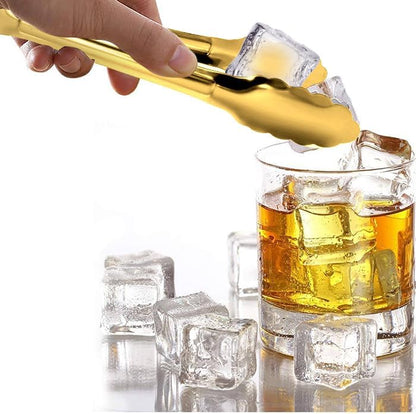 4 Pack Gold Serving Tongs XEVOM Buffet Tongs Serving Utensils Salad