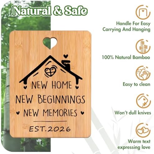 New Home Gifts - Engraved Bamboo Cutting Board, House Warming Gifts