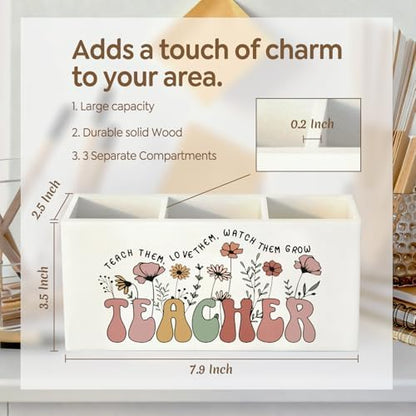 Teacher Appreciation Pen Pencil Utensil Holder for Women