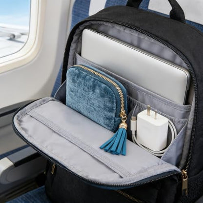Small Travel Jewelry Case - Jewelry Travel Organizer Bag with Tassel