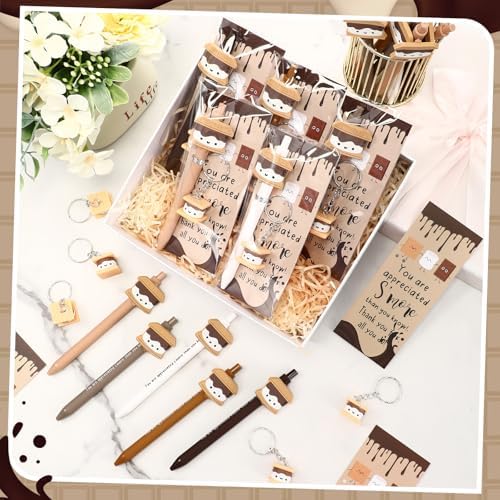 Sayglossy 10 Set S'more Pens Bulk Gifts, Marshmallow Appreciation