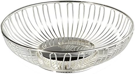 Elegance Nontarnish Silverplated Wire Bread Basket 11" | Decorative