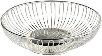 Elegance Nontarnish Silverplated Wire Bread Basket 11" | Decorative