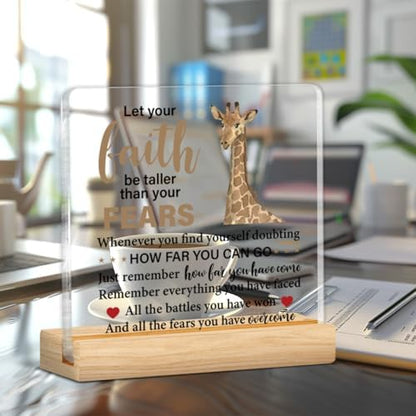 Inspirational Giraffe Gifts for Women, Positive Gifts for Giraffe