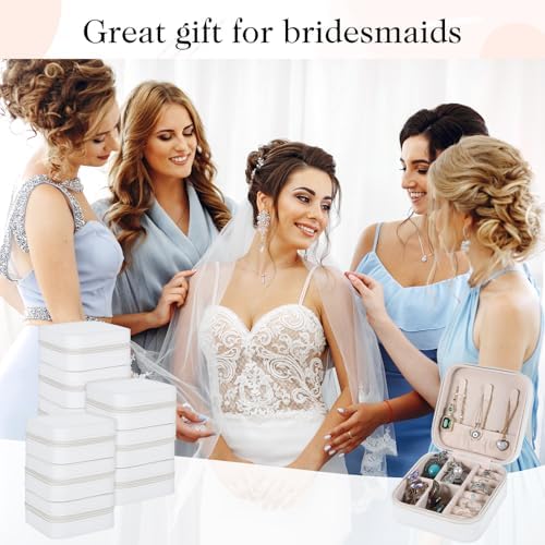 12 Pcs Mini Travel Jewelry Case Bridesmaid Proposal Gift Boxes Small
