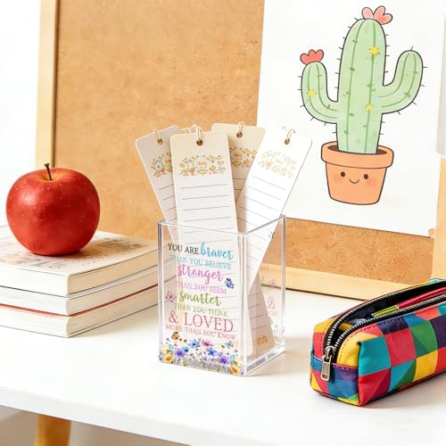 You are Braver Than You Believe Acrylic Pencil Pen Holder Cup