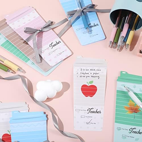Epakh 10 Sets Teacher Notepad Pen Coffee Cup Notes,Mixed Color,Vivid