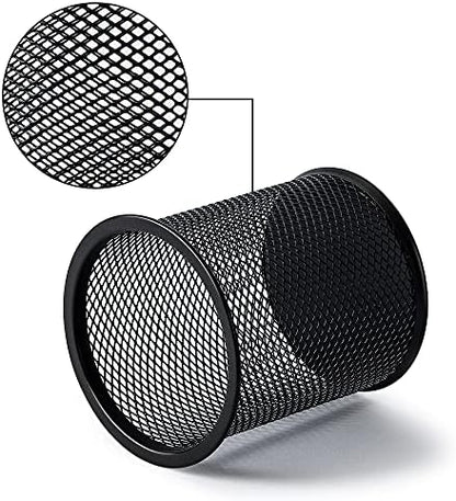 Amazon Basics Wire Mesh Pen Holder, Pencil Cup Desk Organizer for