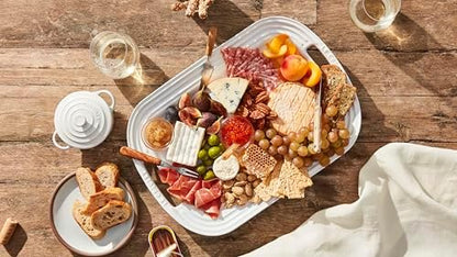 Le Creuset Stoneware Serving Platter, 16.25", Artichaut