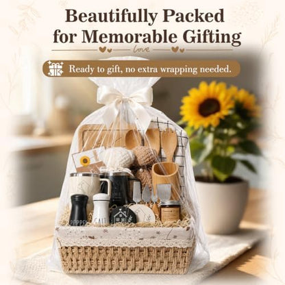 24 Piece Housewarming Gift Basket, New Home Gifts for Couples, Women