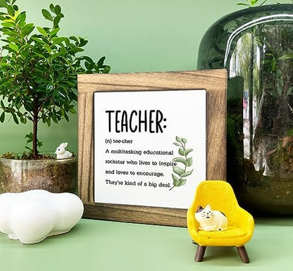 Gkwa Wooden Sign, Desk Décor, Teacher Definition