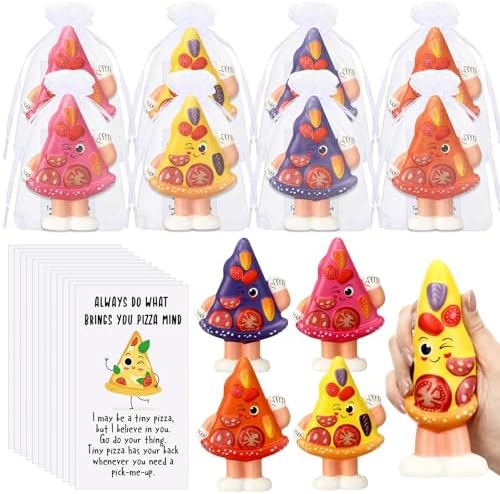 Hollowfly 12 Set Pizza Foam Balls, Inspirational Gifts, Funny Relief